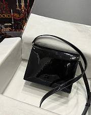 Dolce & Gabbana Patent Leather Crossbody Bag Black Size 16 x 20 x 5.5 cm - 6