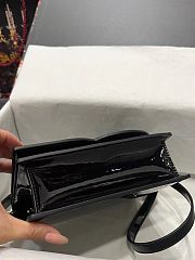 Dolce & Gabbana Patent Leather Crossbody Bag Black Size 16 x 20 x 5.5 cm - 2