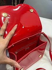 Dolce & Gabbana Patent Leather Crossbody Bag Red Size 16 x 20 x 5.5 cm - 5