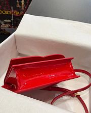 Dolce & Gabbana Patent Leather Crossbody Bag Red Size 16 x 20 x 5.5 cm - 4