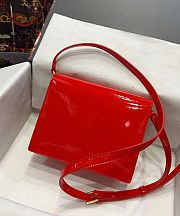 Dolce & Gabbana Patent Leather Crossbody Bag Red Size 16 x 20 x 5.5 cm - 3
