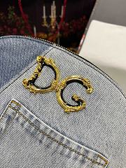 Dolce & Gabbana Denim Cosmetics Case In Blue Size 25 x 18 x 6 cm - 4