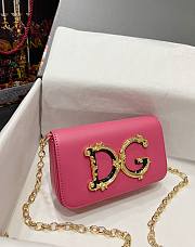 D&G Girls Shoulder Bag In Pink Size 19 x 11 x 4 cm - 6