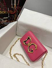 D&G Girls Shoulder Bag In Pink Size 19 x 11 x 4 cm - 3