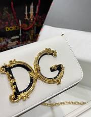 D&G Girls Shoulder Bag In White Size 19 x 11 x 4 cm - 6