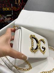 D&G Girls Shoulder Bag In White Size 19 x 11 x 4 cm - 2