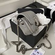 Chanel Vintage Baguette Bag Grey Size 10 x 17.2 x 3.3 cm - 6