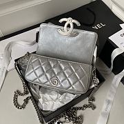 Chanel Vintage Baguette Bag Grey Size 10 x 17.2 x 3.3 cm - 3