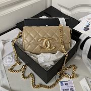 Chanel Vintage Baguette Bag Beige Size 10 x 17.2 x 3.3 cm - 1