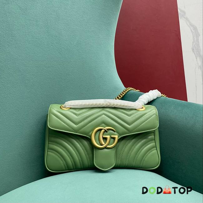 Gucci GG Marmont Green Size 26 x 15 x 7 cm - 1