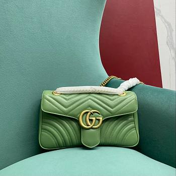 Gucci GG Marmont Green Size 26 x 15 x 7 cm