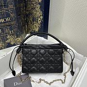 Dior Mini Lady Milly Bag Black Cannage Lambskin Size 19 x 5 x 13 cm - 1