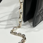 Dior Mini Lady Milly Bag Black Cannage Lambskin Size 19 x 5 x 13 cm - 6