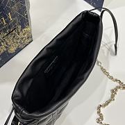 Dior Mini Lady Milly Bag Black Cannage Lambskin Size 19 x 5 x 13 cm - 5