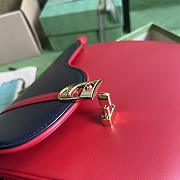 Gucci Equestrian Inspired Shoulder Bag Red Size 21 x 20 x 7 cm - 6