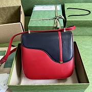 Gucci Equestrian Inspired Shoulder Bag Red Size 21 x 20 x 7 cm - 4