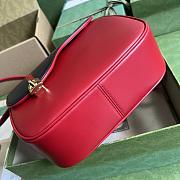 Gucci Equestrian Inspired Shoulder Bag Red Size 21 x 20 x 7 cm - 5