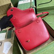 Gucci Equestrian Inspired Shoulder Bag Red Size 21 x 20 x 7 cm - 2