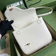 Gucci Equestrian Inspired Shoulder Bag White Size 21 x 20 x 7 cm - 3