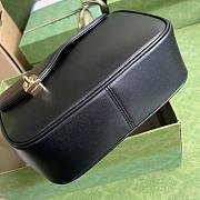 Gucci Equestrian Inspired Shoulder Bag Black Size 21 x 20 x 7 cm - 6