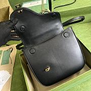 Gucci Equestrian Inspired Shoulder Bag Black Size 21 x 20 x 7 cm - 4
