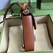 Gucci Bamboo Mini Handbag In Brown Size 14 x 16 x 4 cm - 6