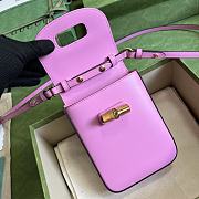 Gucci Bamboo Mini Handbag In Pink Size 14 x 16 x 4 cm - 6
