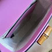Gucci Bamboo Mini Handbag In Pink Size 14 x 16 x 4 cm - 5