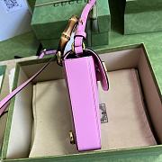 Gucci Bamboo Mini Handbag In Pink Size 14 x 16 x 4 cm - 3