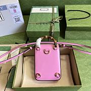 Gucci Bamboo Mini Handbag In Pink Size 14 x 16 x 4 cm - 2
