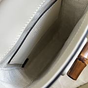 Gucci Bamboo Mini Handbag In White Size 14 x 16 x 4 cm - 6