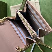 Gucci Natural Blondie Medium Chain Wallet Pink Size 12.5 x 11 x 2.5 cm - 4