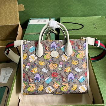 Gucci Canvas Tote Bag Size 31 x 26.5 x 14 cm