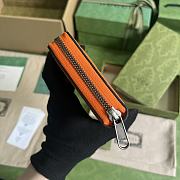 Gucci Leather Jumbo GG Card Case Orange Size 19 x 10.5 x 2.5 cm - 6