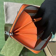 Gucci Leather Jumbo GG Card Case Orange Size 19 x 10.5 x 2.5 cm - 5