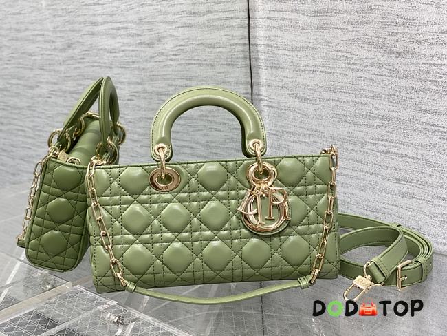 Dior Medium Lady D-Joy Bag Green 26 x 6 x 14 cm - 1