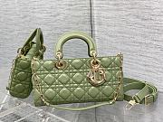 Dior Medium Lady D-Joy Bag Green 26 x 6 x 14 cm - 1