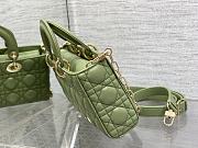 Dior Medium Lady D-Joy Bag Green 26 x 6 x 14 cm - 6