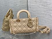 Dior Medium Lady D-Joy Bag Beige 26 x 6 x 14 cm - 1