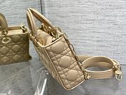 Dior Medium Lady D-Joy Bag Beige 26 x 6 x 14 cm - 5