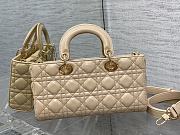 Dior Medium Lady D-Joy Bag Beige 26 x 6 x 14 cm - 2