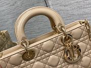 Dior Medium Lady D-Joy Bag Beige 26 x 6 x 14 cm - 3