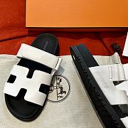 Chypre sandals Hermès White - 5
