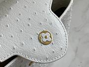 Louis Vuitton LV Capucines Ostrich Pattern Handbag White Size 27 x 18 x 9 cm - 2