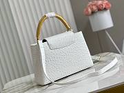 Louis Vuitton LV Capucines Ostrich Pattern Handbag White Size 31.5 x 20 x 11 cm - 2