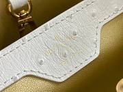 Louis Vuitton LV Capucines Ostrich Pattern Handbag White Size 31.5 x 20 x 11 cm - 6