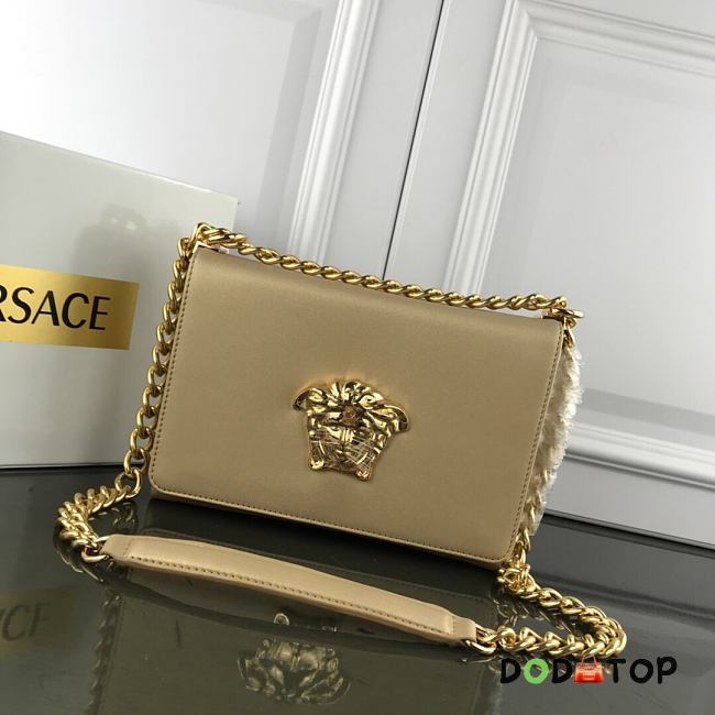 Versace Laminated Palazzo Evening Bag Gold Size 25 x 18 x 6.5 cm - 1