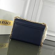Versace Laminated Palazzo Evening Bag Blue Size 25 x 18 x 6.5 cm - 5