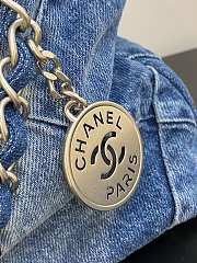 Chanel Small Denim Trash Bag Size 35 x 37 x 7 cm - 6