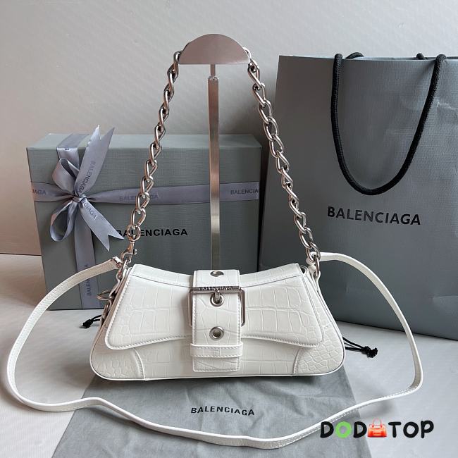 Balenciaga Lindsay Small Shoulder Bag White Size 29 x 13 x 4.8 cm - 1